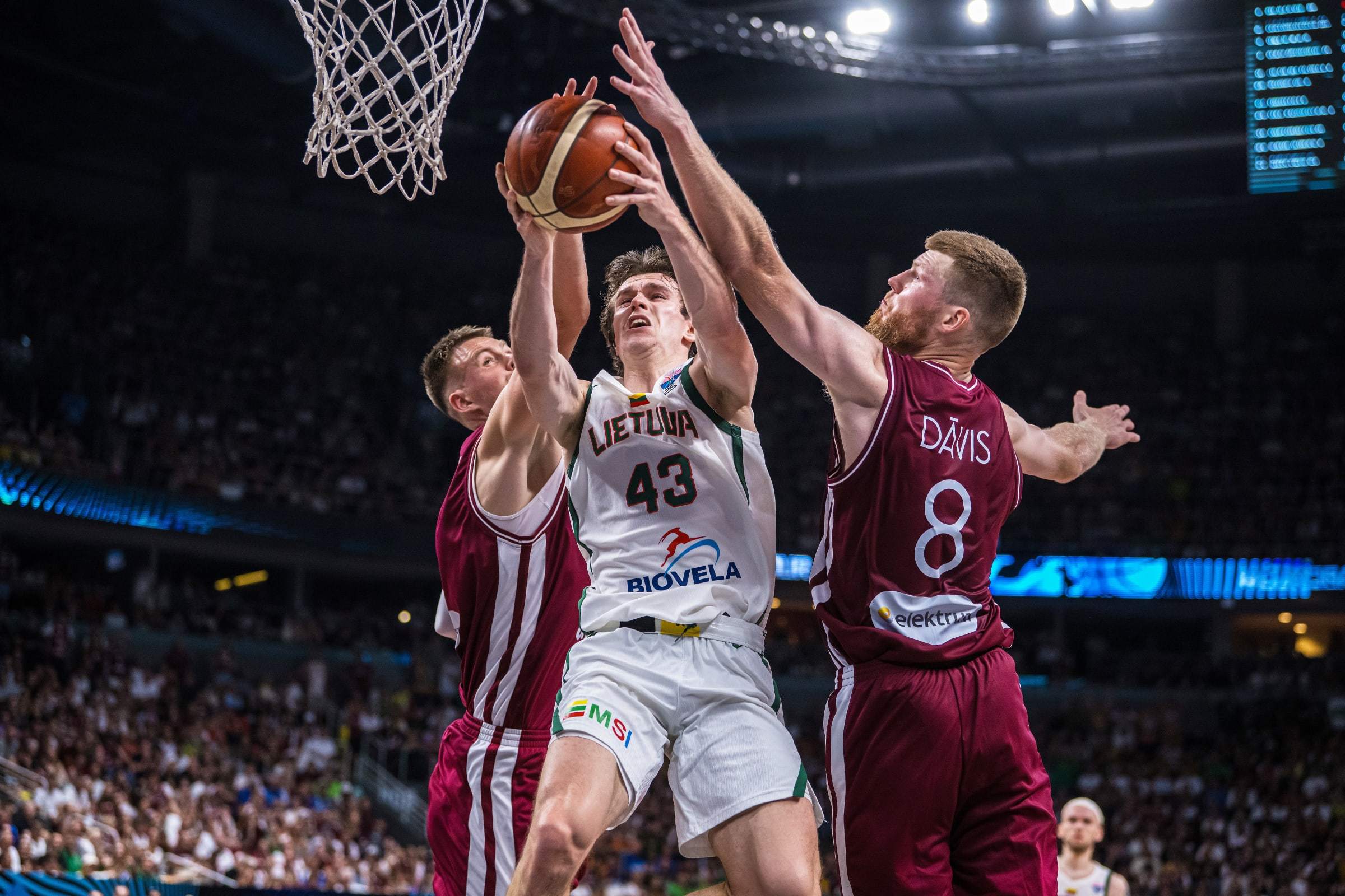 关于立陶宛男篮碾压南韩男篮，波尔津吉斯高光表现的信息